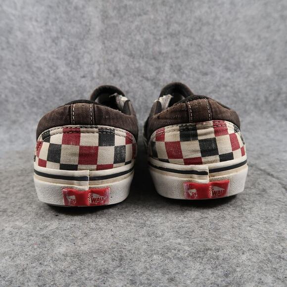 Vans Shoes Mens 8 Sneakers Slip On Checkerboard Red Black Skateboarding Canvas - Picture 6 of 12